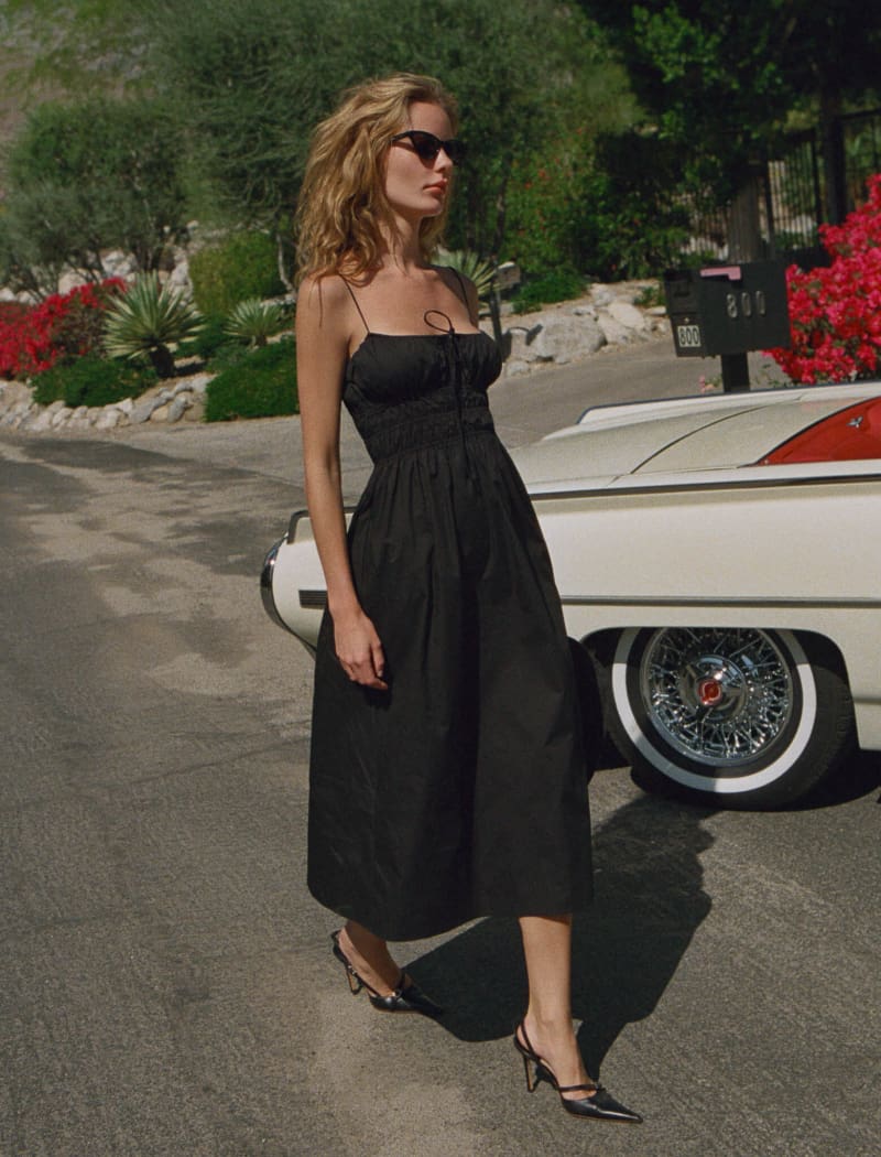 Positano Midi Dress | Black - Image 5
