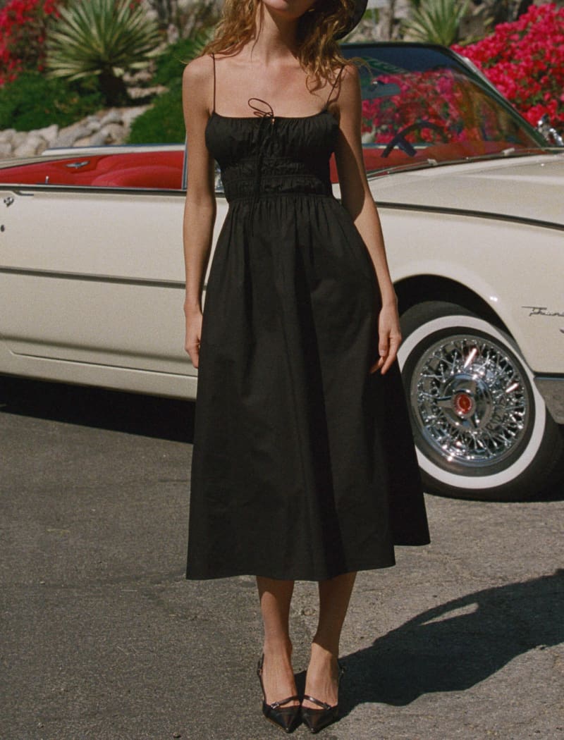 Positano Midi Dress | Black - Image 6