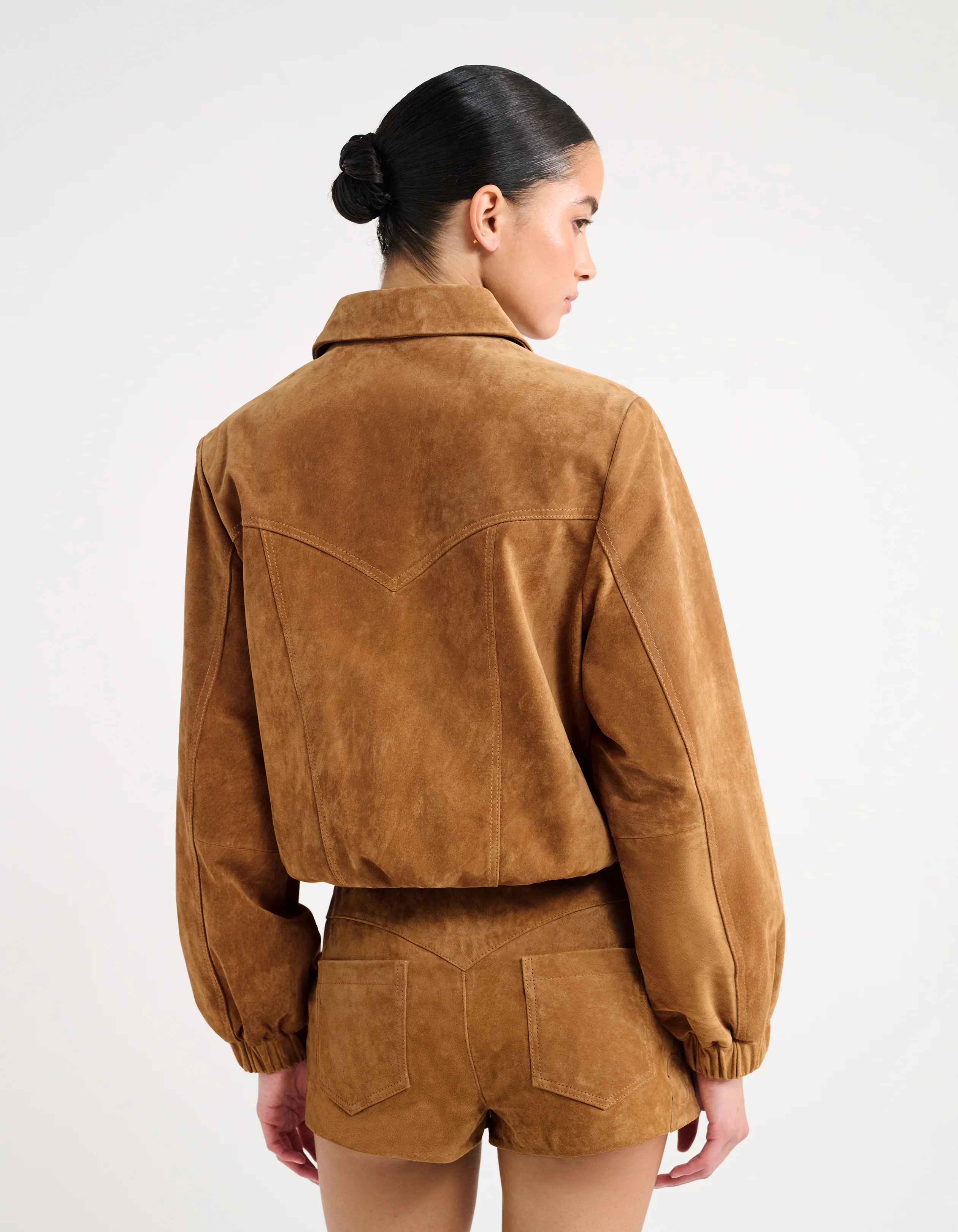 Preston Bomber | Saddle Suede - Image 4