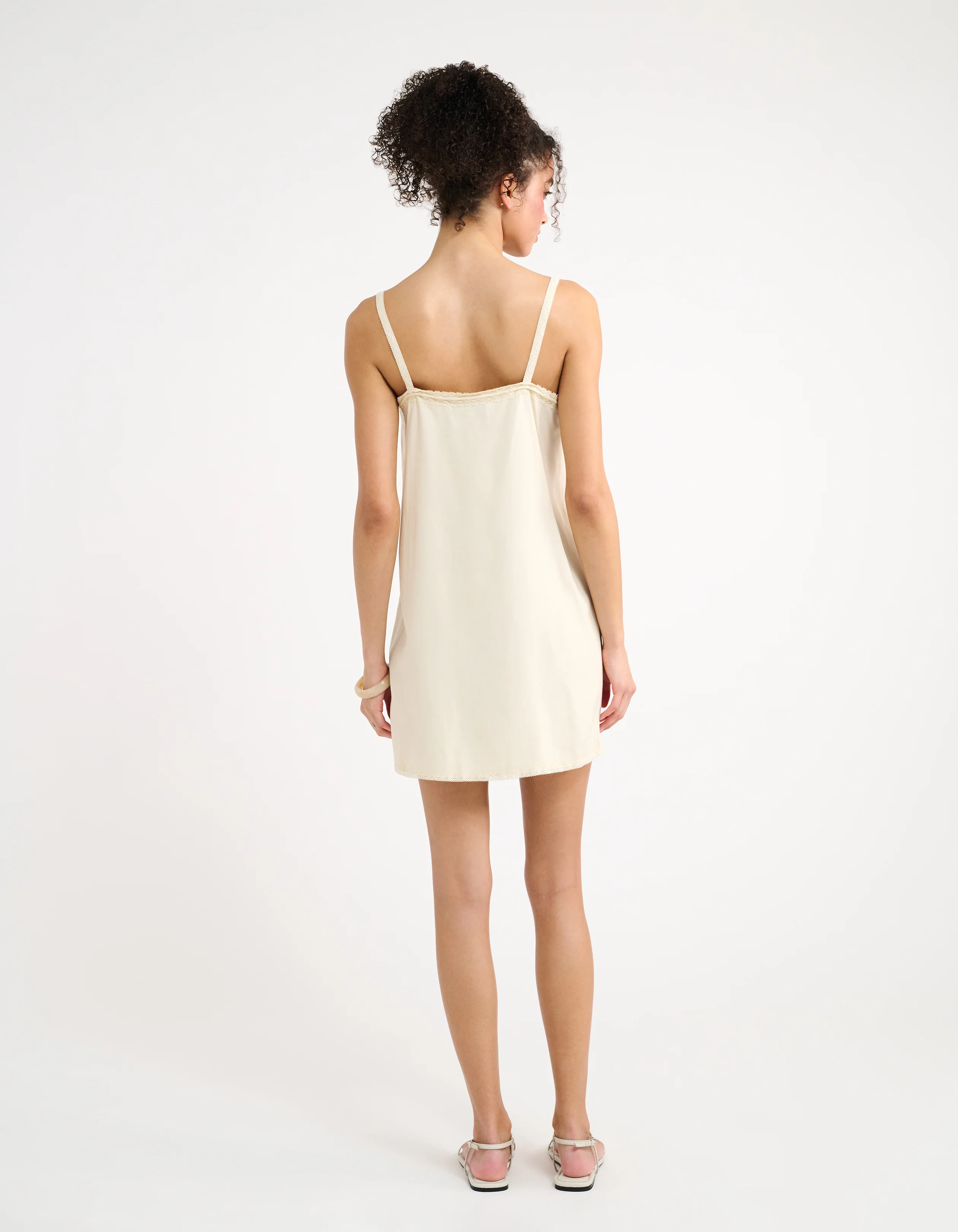 Sea Breeze Mini Dress | Cream - Image 5