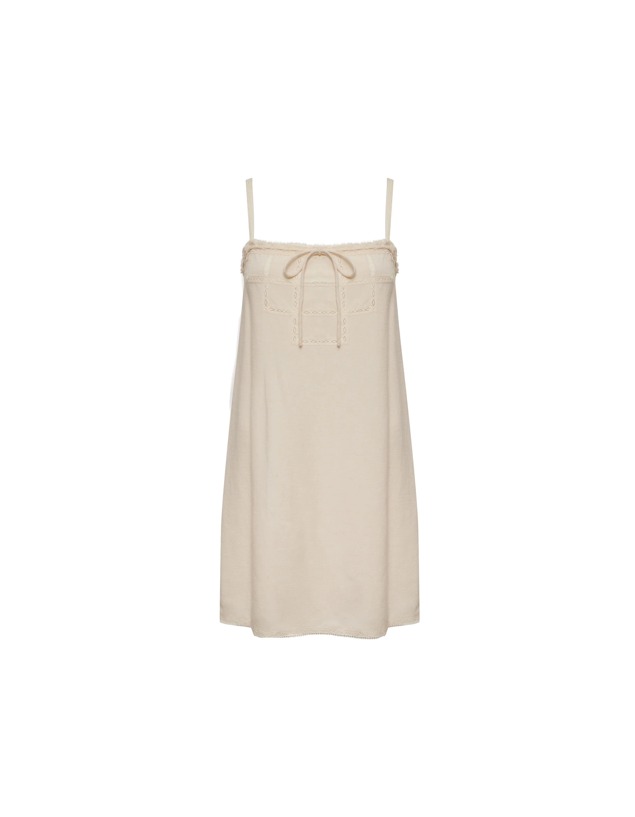 Sea Breeze Mini Dress | Cream - Image 6