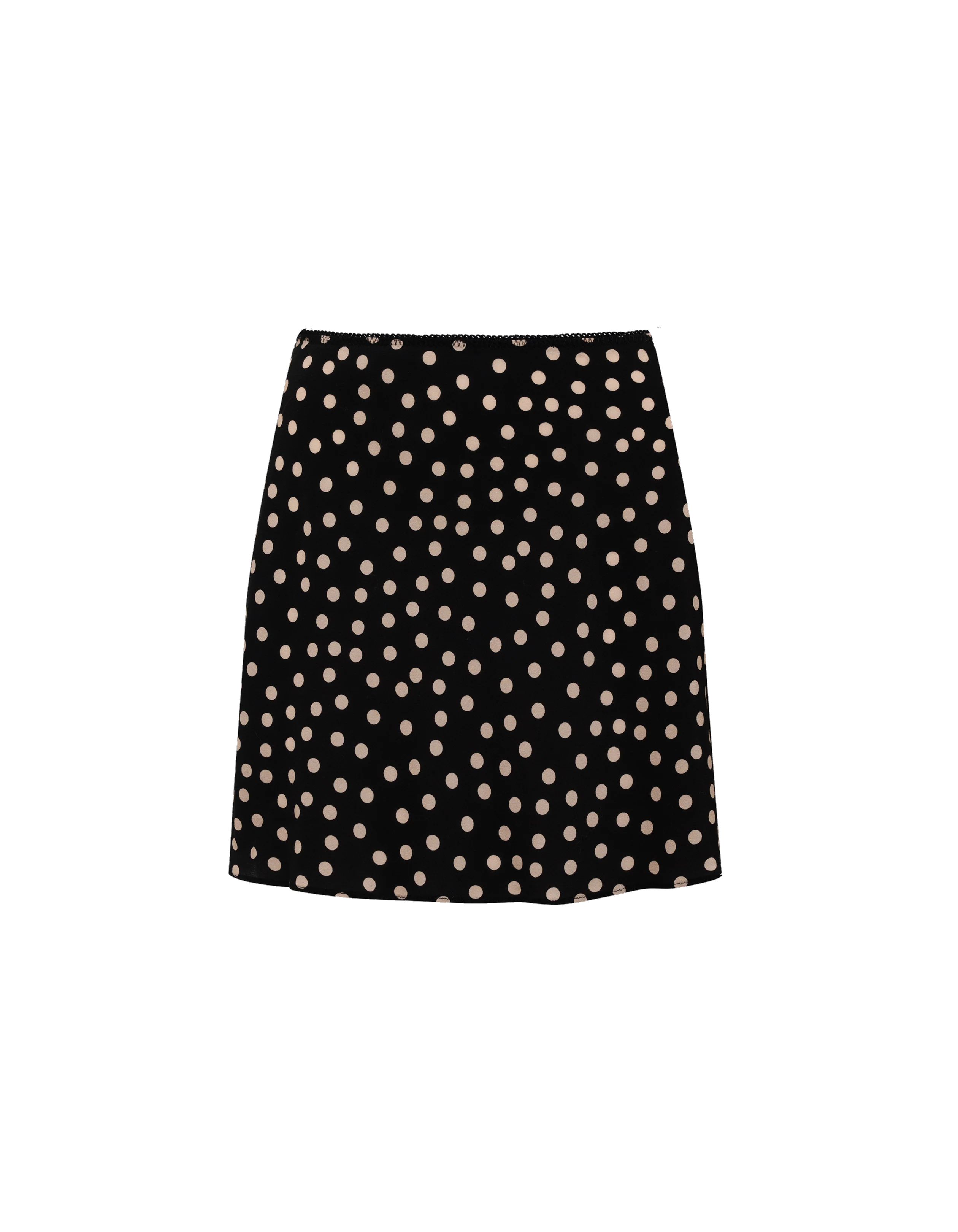 Silhouette Mini Skirt | Black Ditsy Dot - Image 6