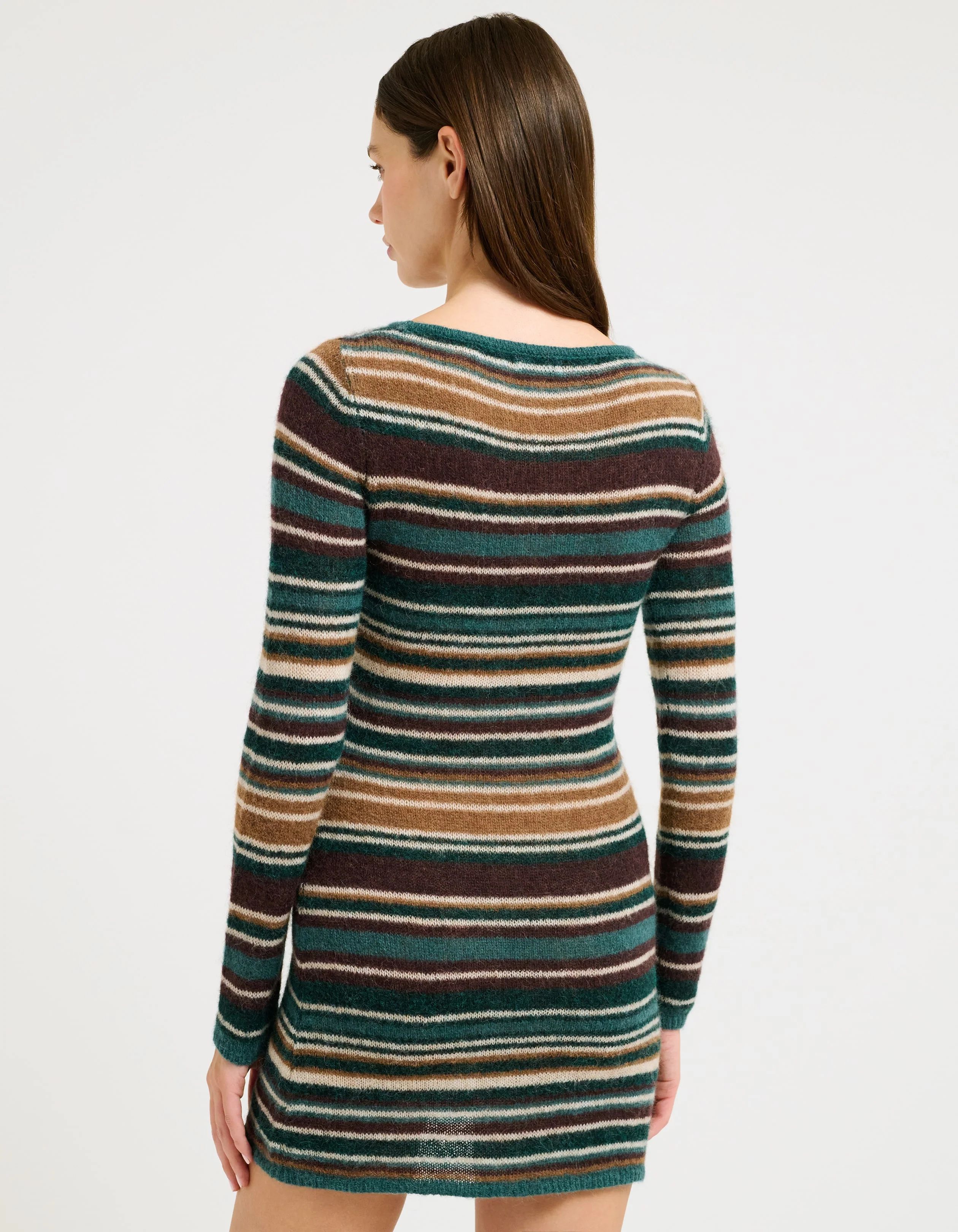 Skipper Mini Dress | Mallard Stripe - Image 3