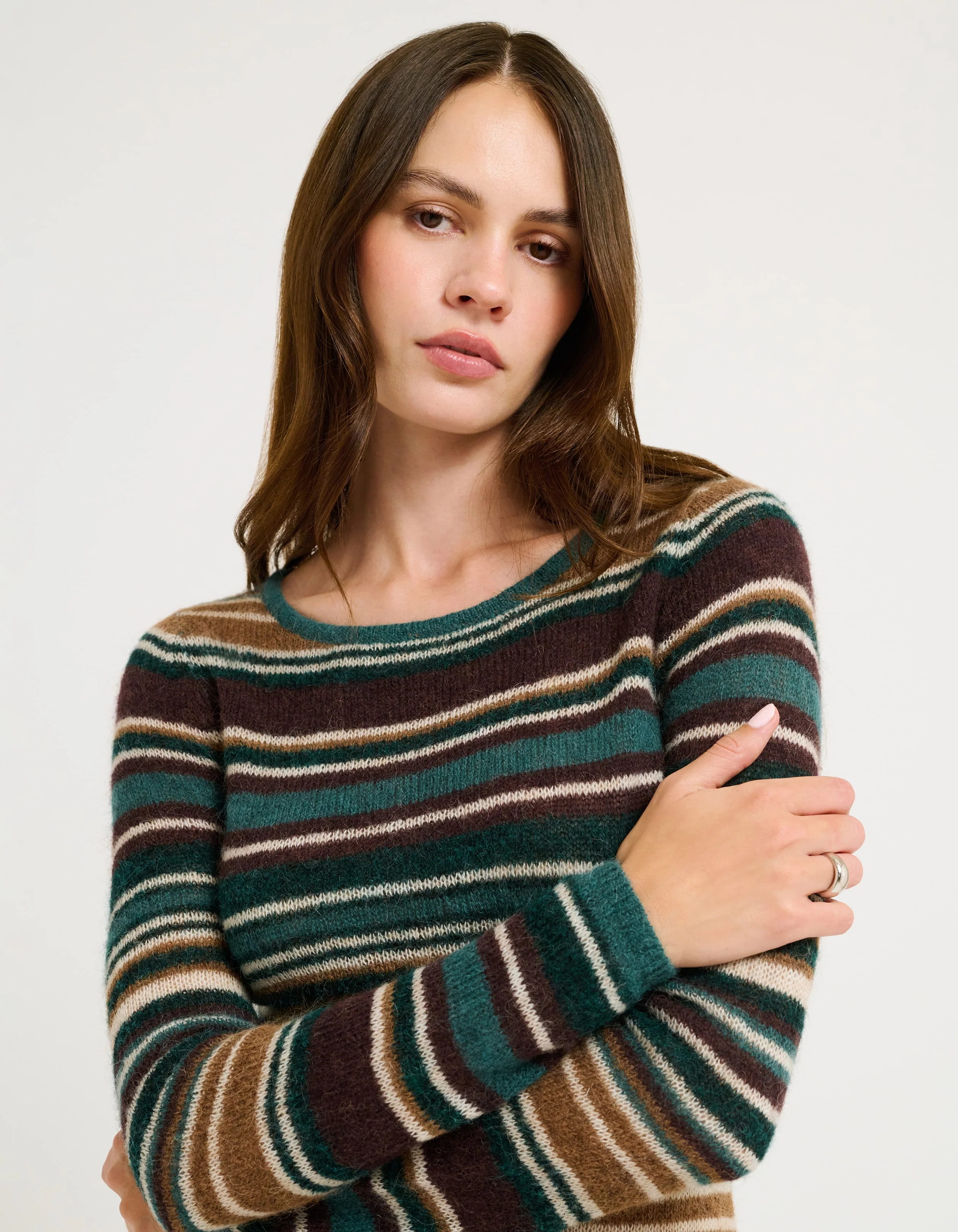 Skipper Mini Dress | Mallard Stripe - Image 4