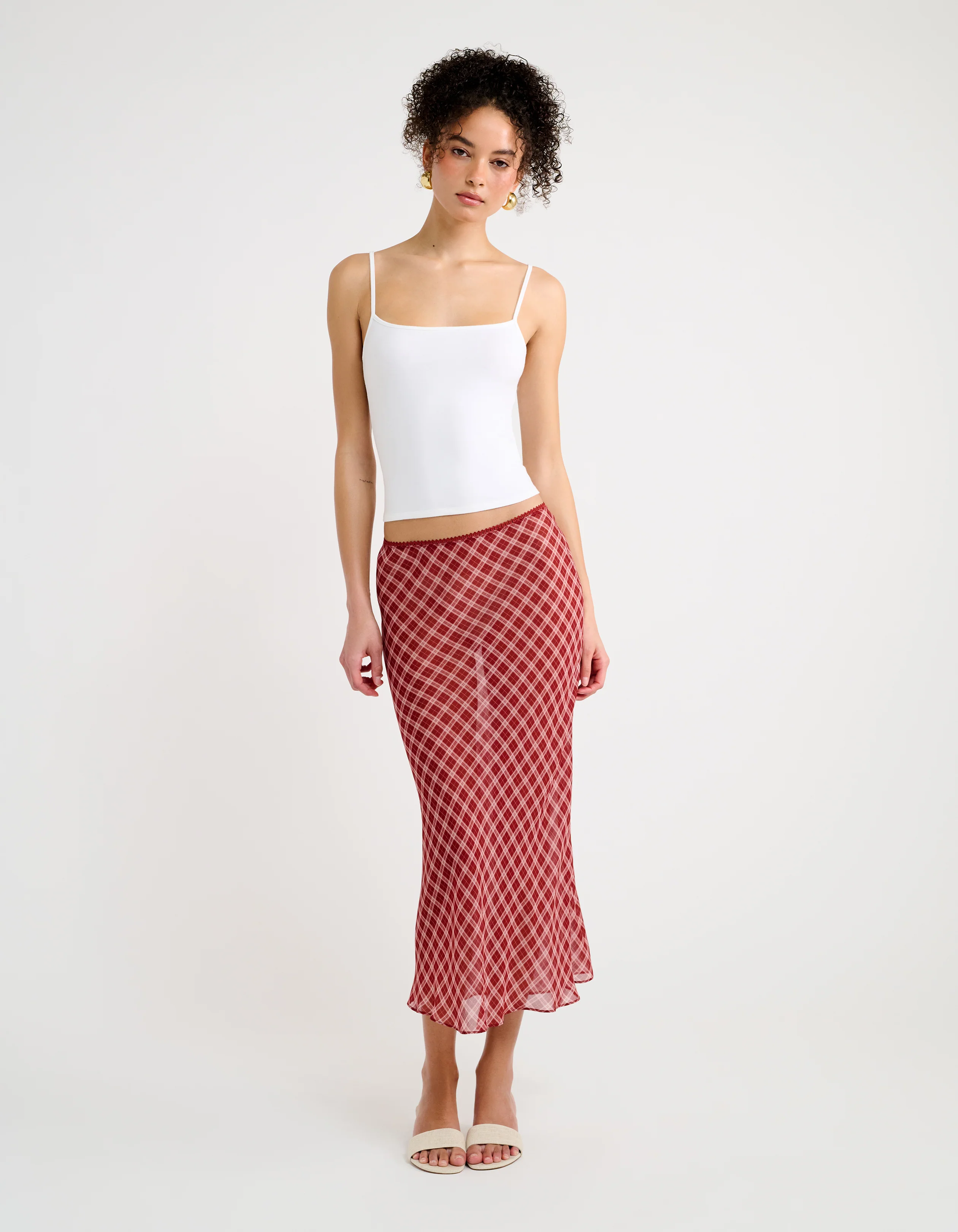Stroll Midi Skirt | Country Check - Image 4