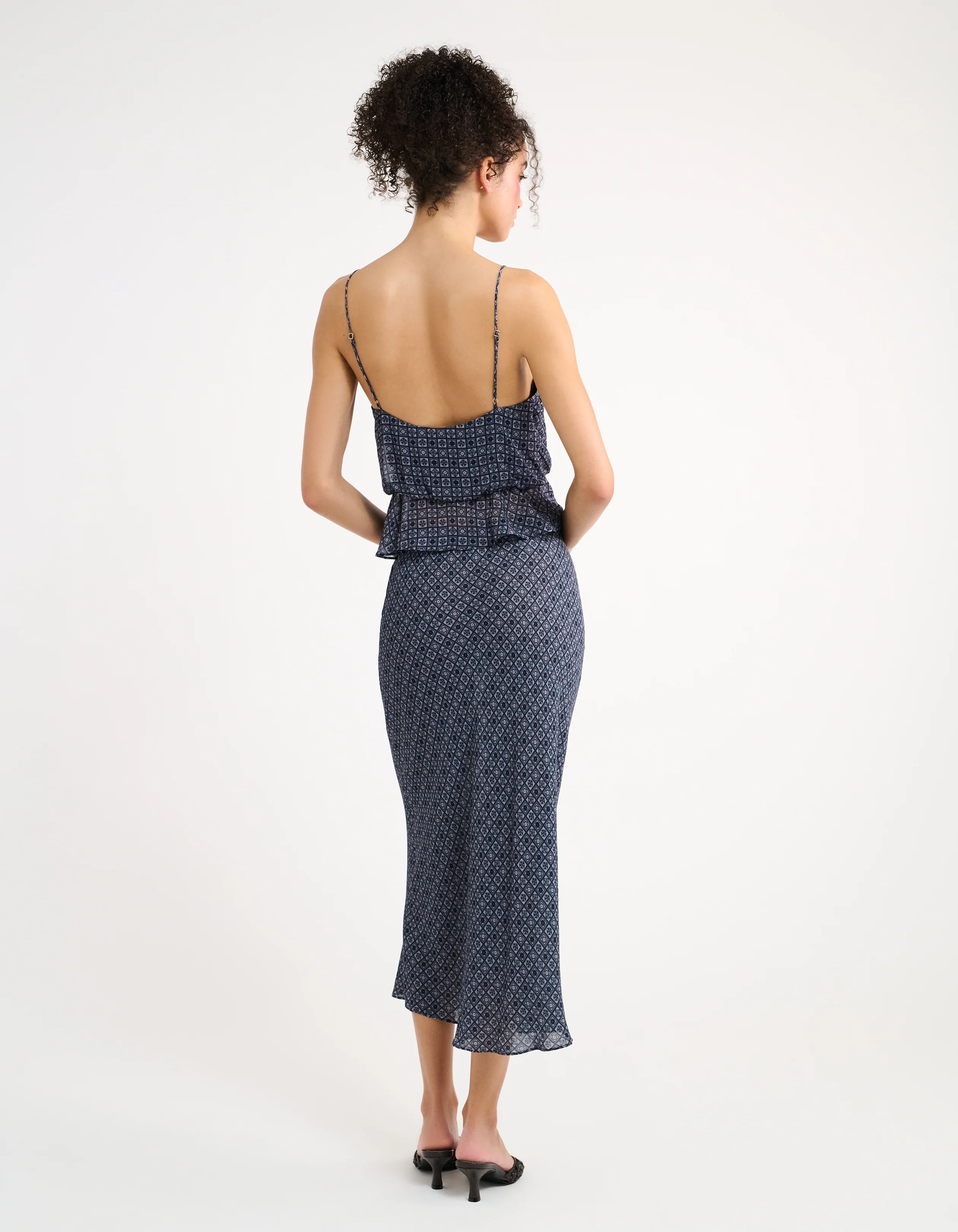 Stroll Midi Skirt | Mediterranean Tile - Image 4