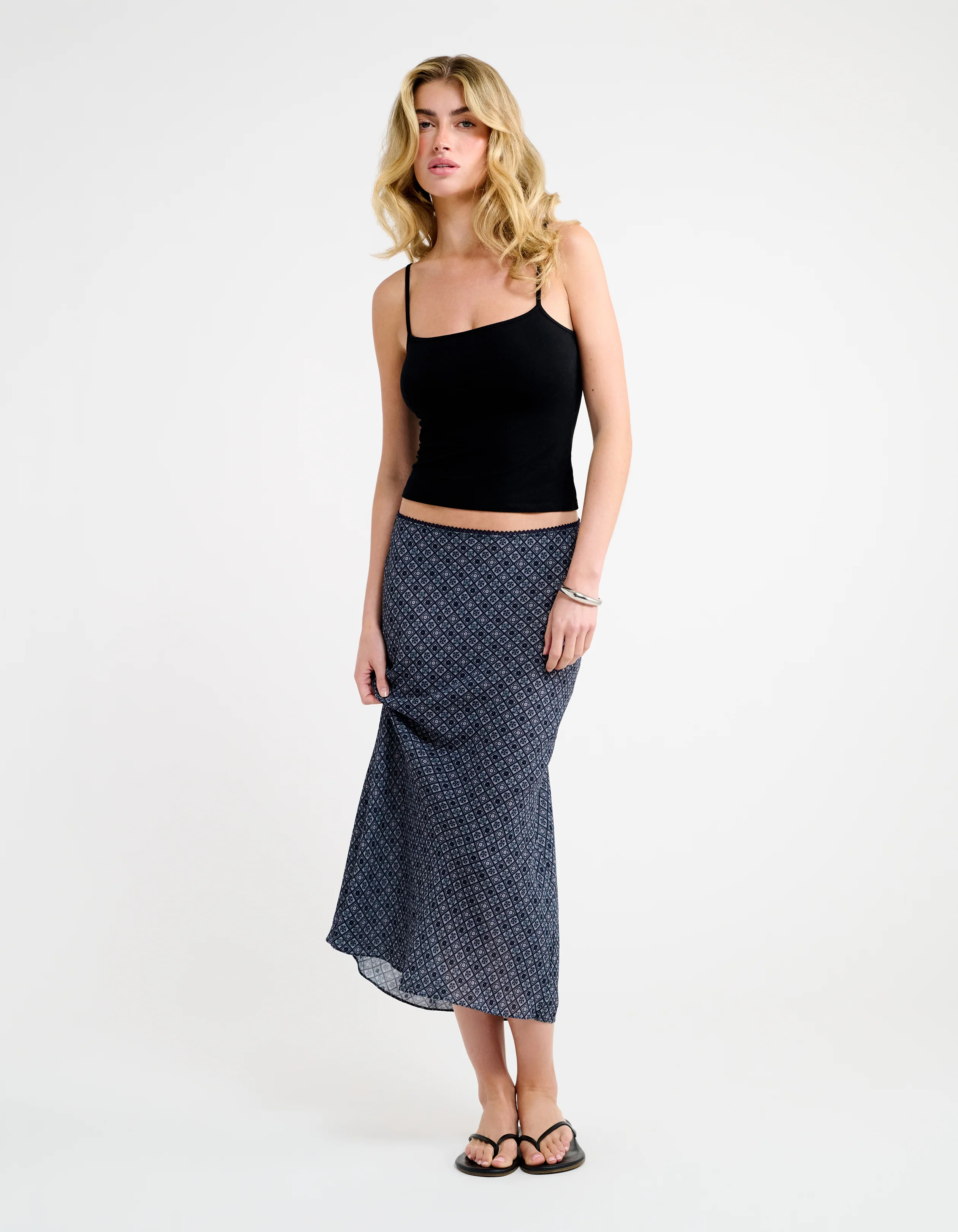 Stroll Midi Skirt | Mediterranean Tile - Image 6