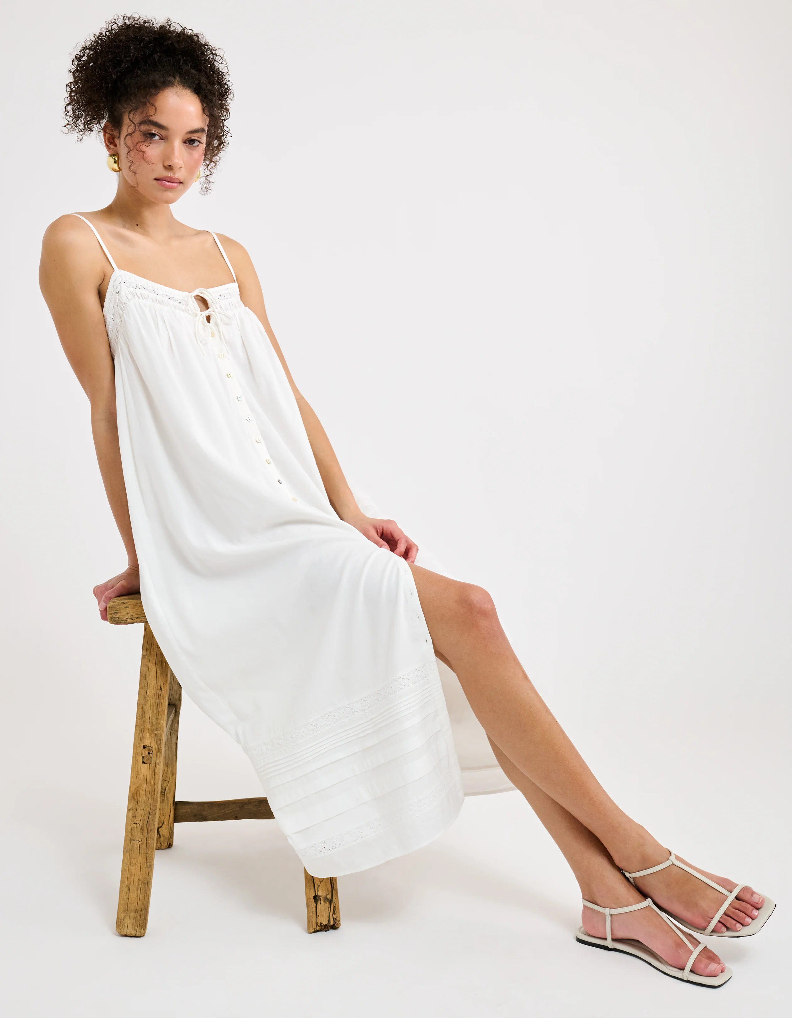 Sunvale Midi Dress | White