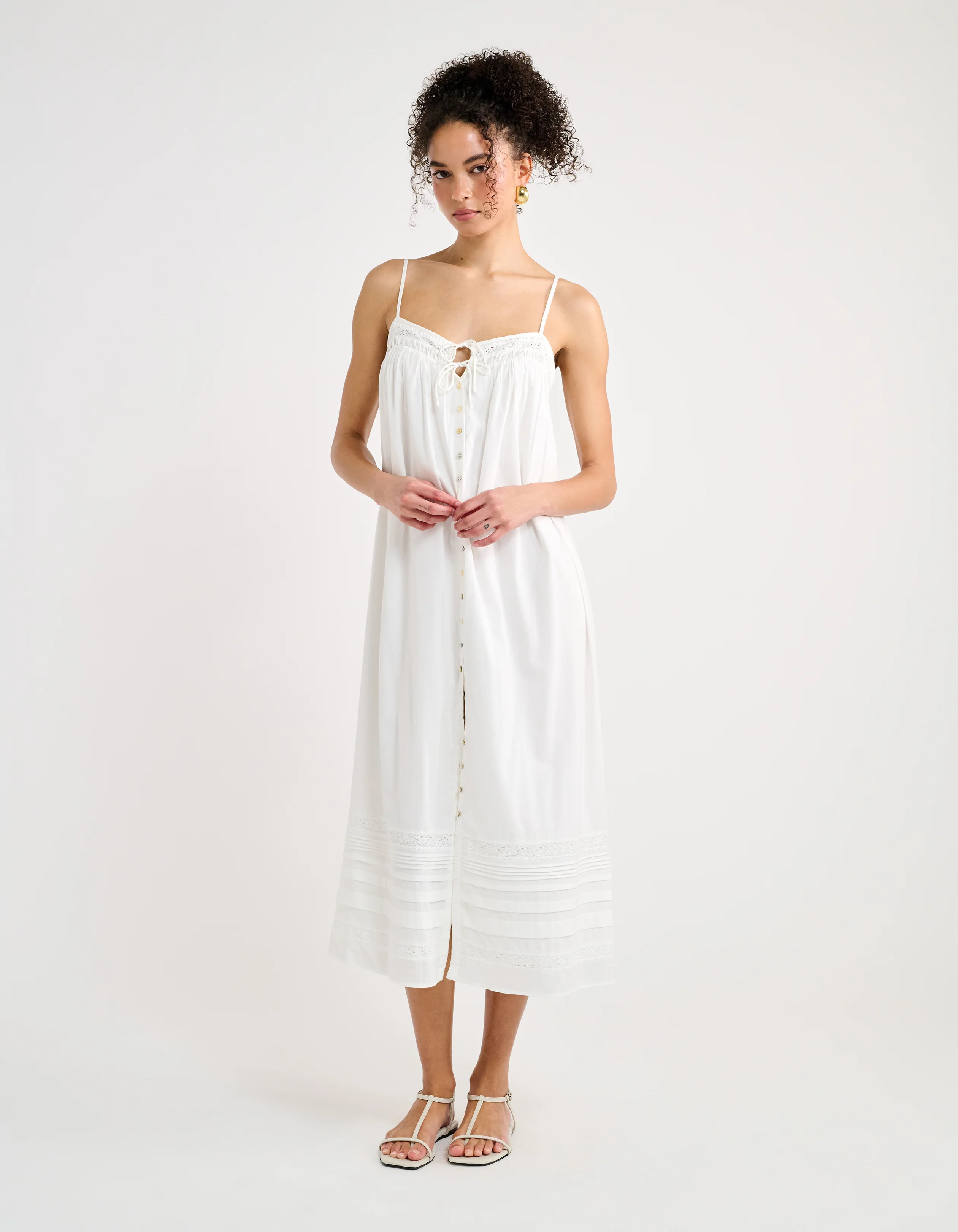 Sunvale Midi Dress | White - Image 2