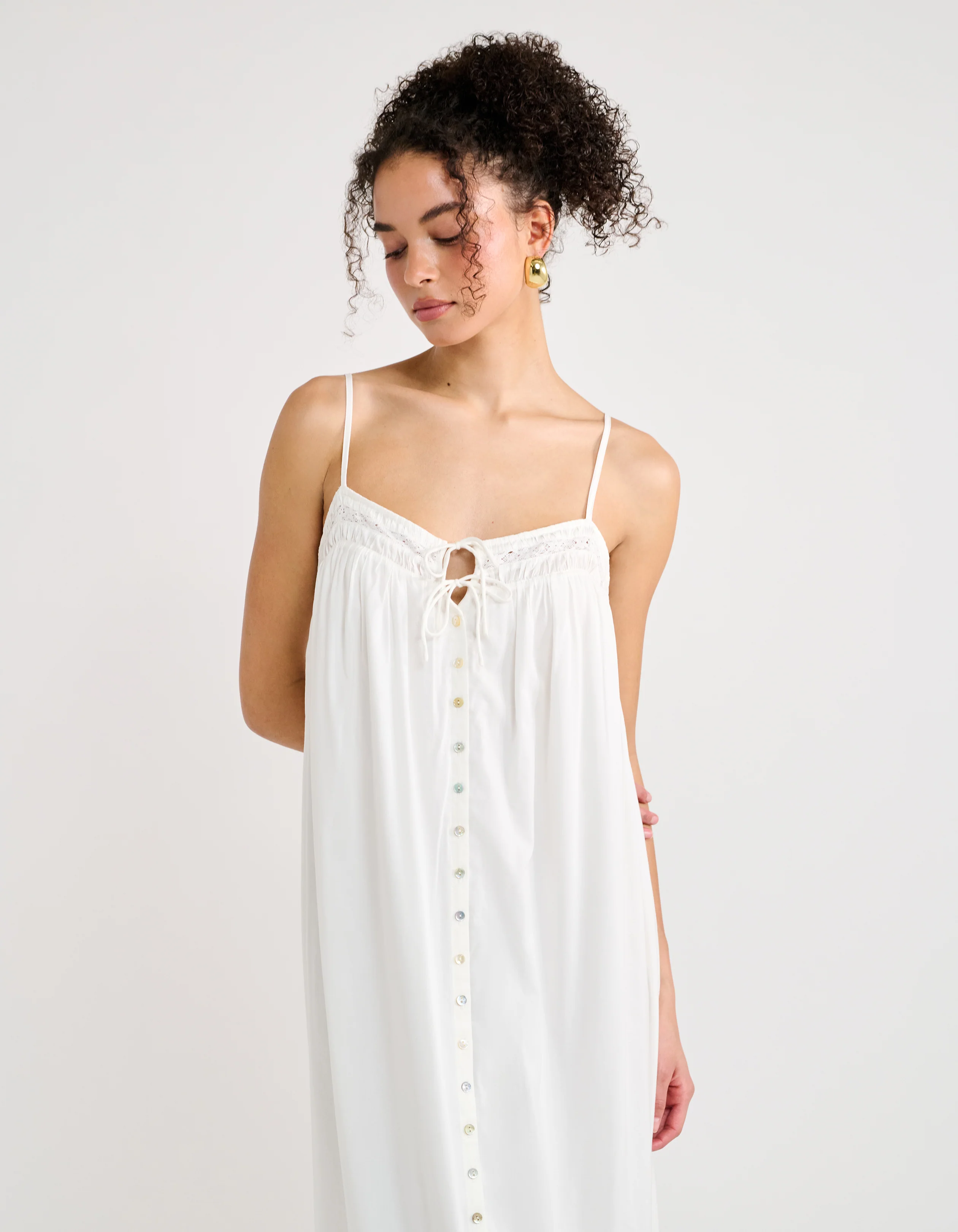 Sunvale Midi Dress | White - Image 4