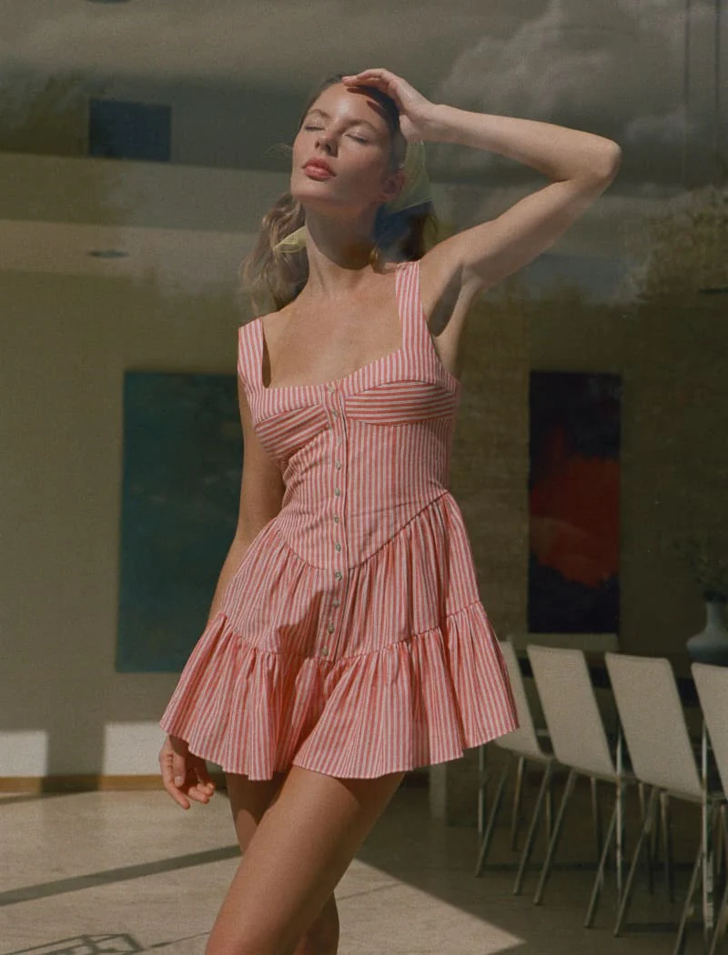 Sunwashed Romper | Sundown Stripe - Image 5