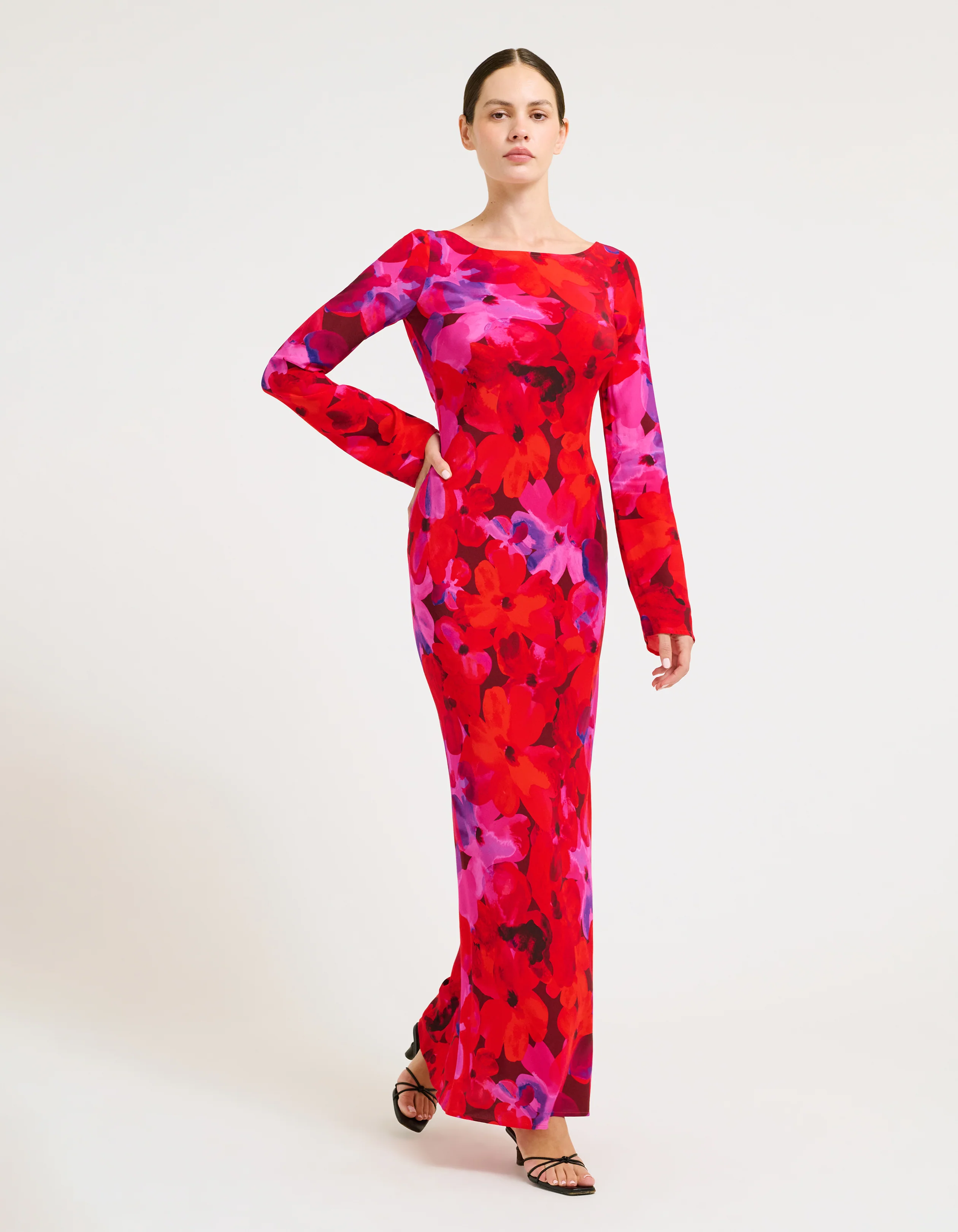 Sweet Talker Maxi Dress | Watercolor Pansy - Image 4