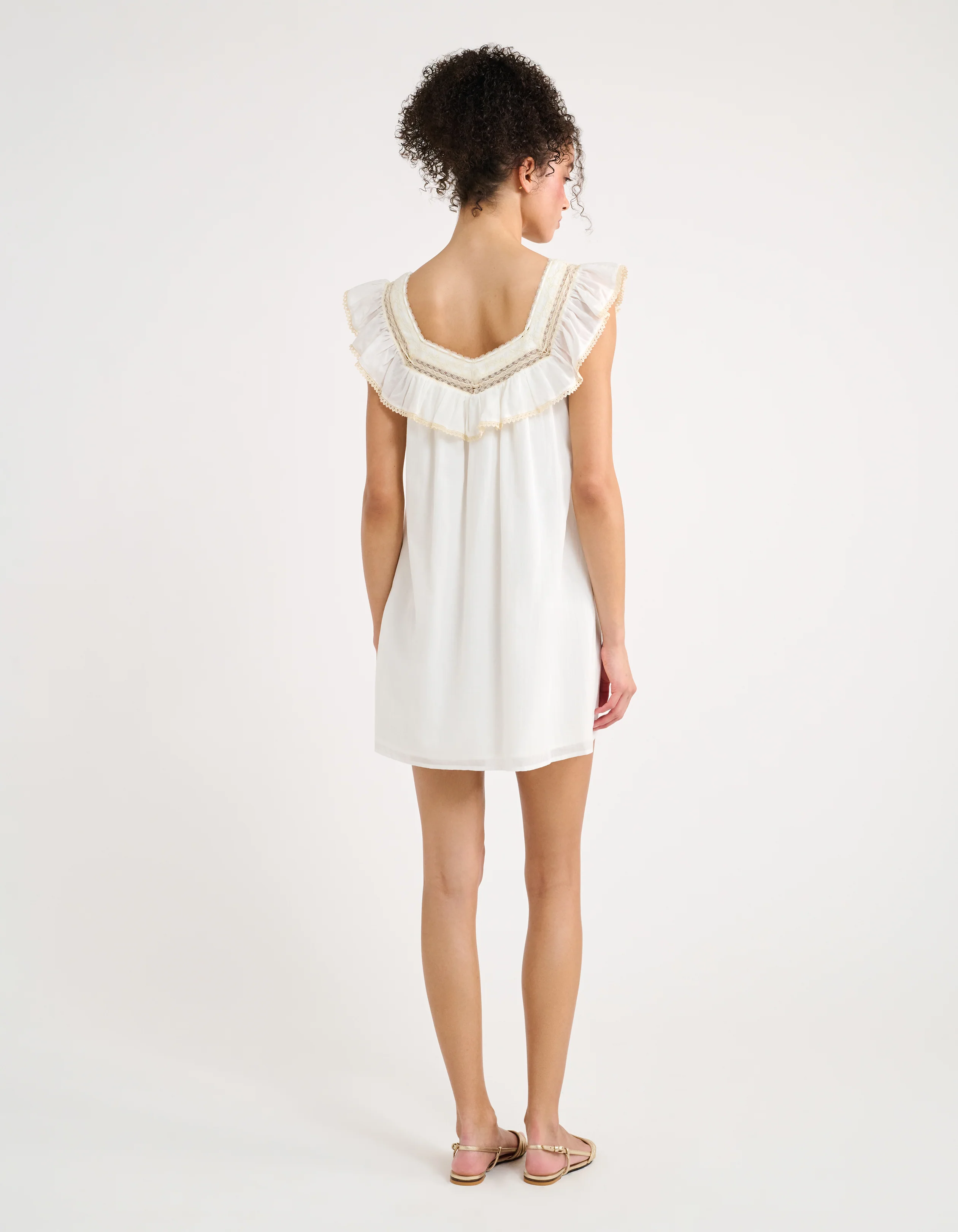 Teacup Mini Dress | White - Image 4