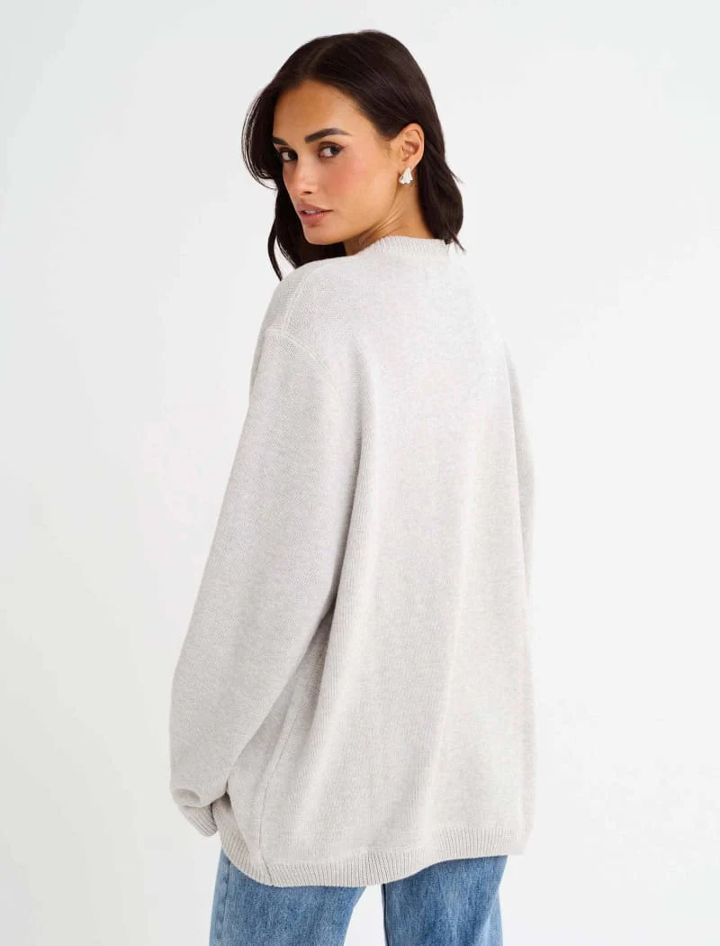 Varsity Henley | Light Heather Gray - Image 3