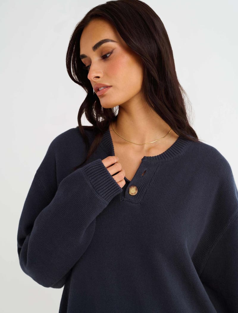 Varsity Henley | Navy - Image 3