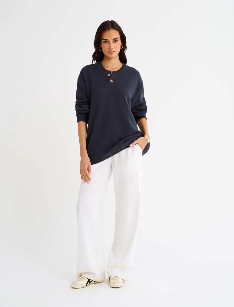 Varsity Henley | Navy - Image 5