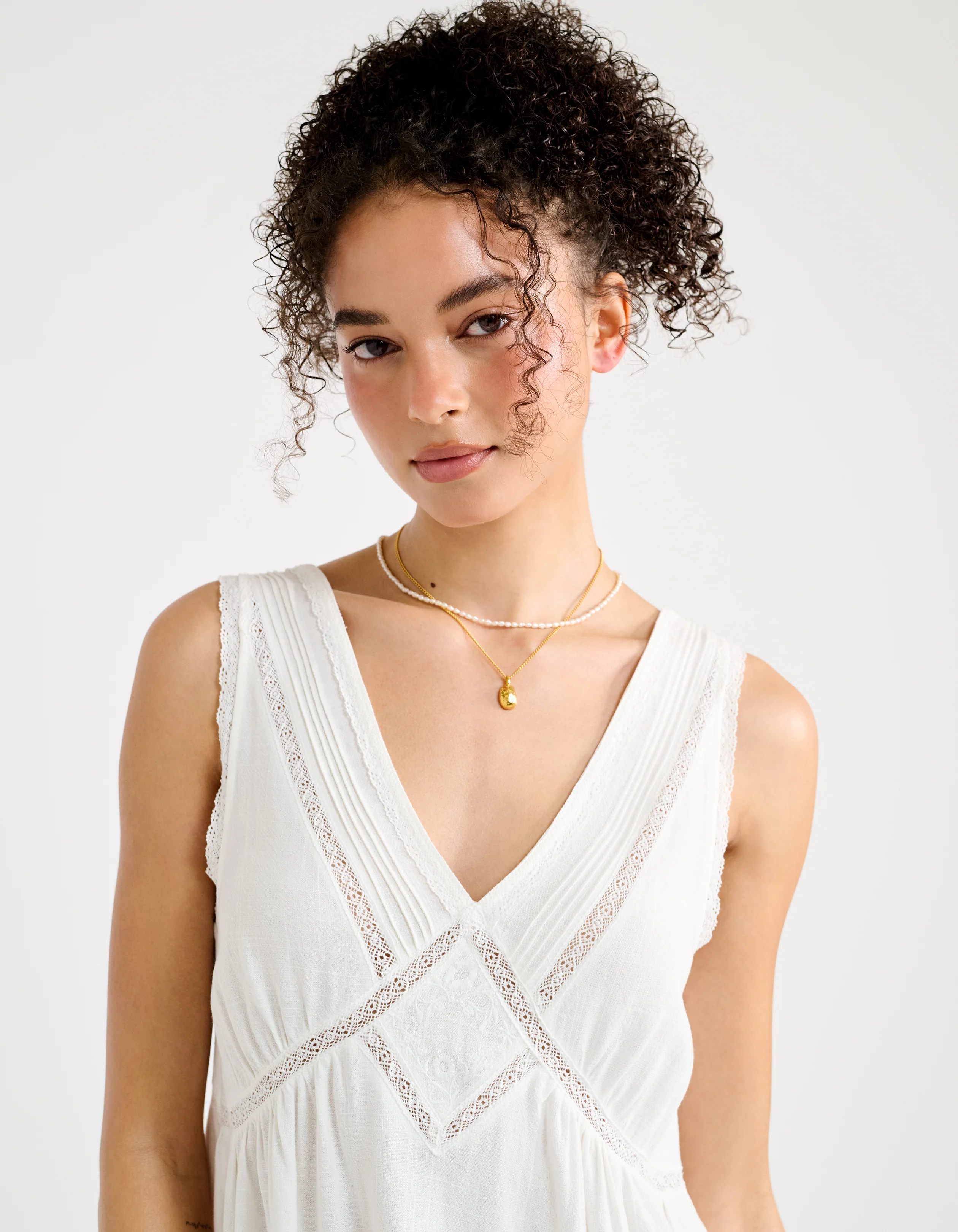 Wayside Mini Dress | White - Image 4