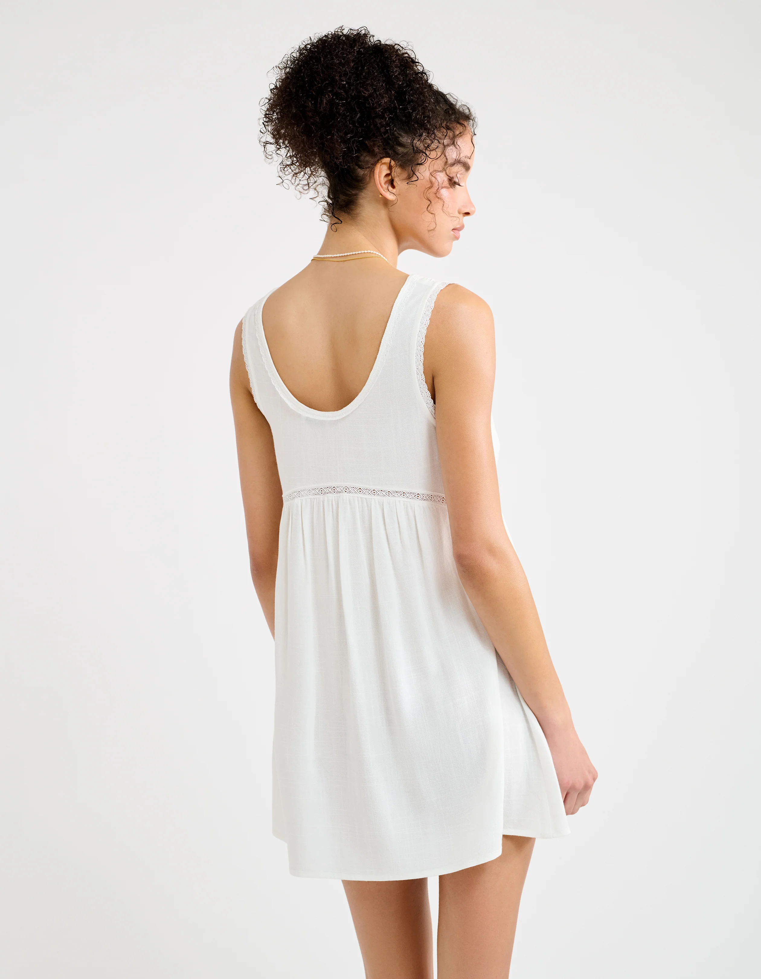 Wayside Mini Dress | White - Image 5