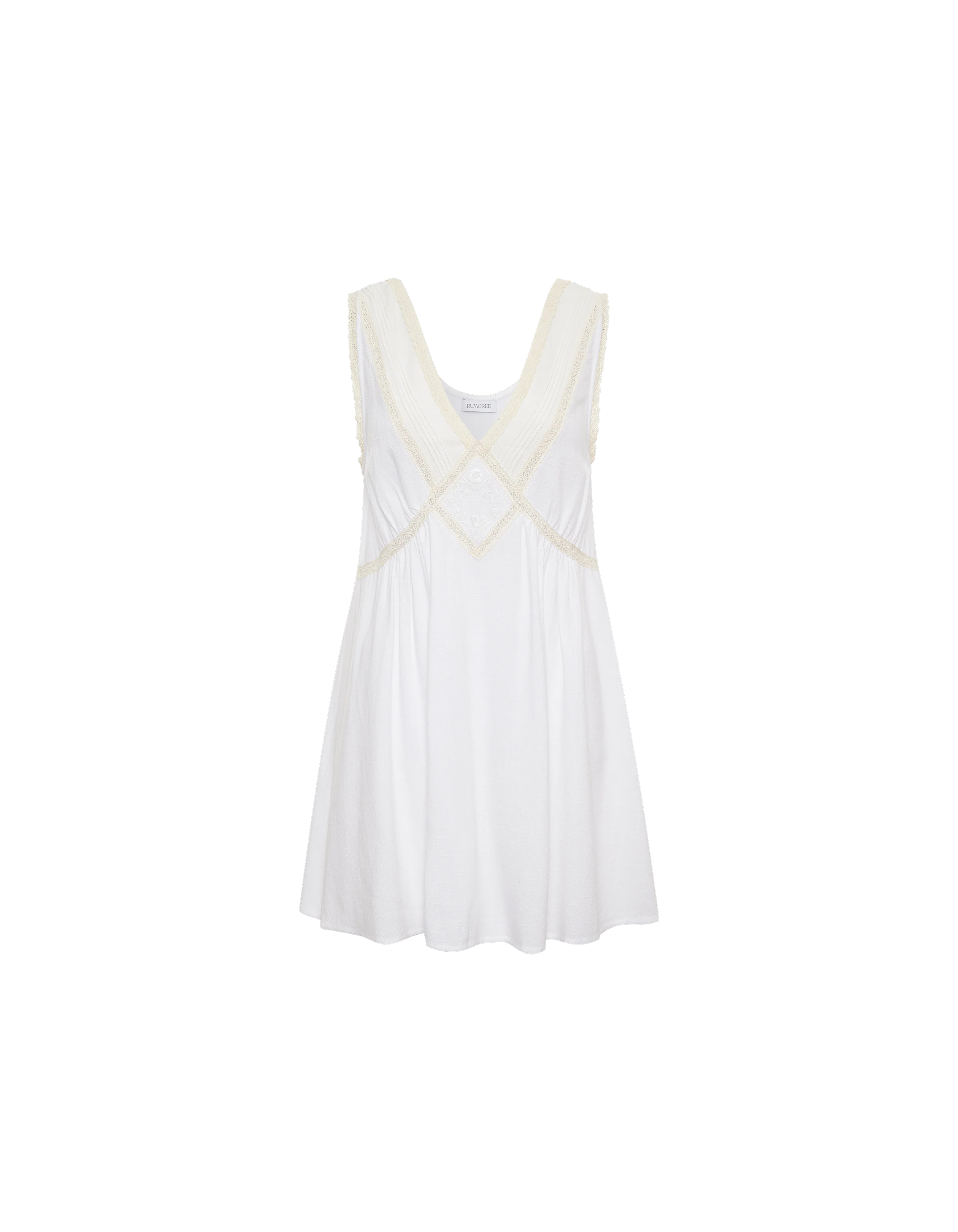Wayside Mini Dress | White - Image 6