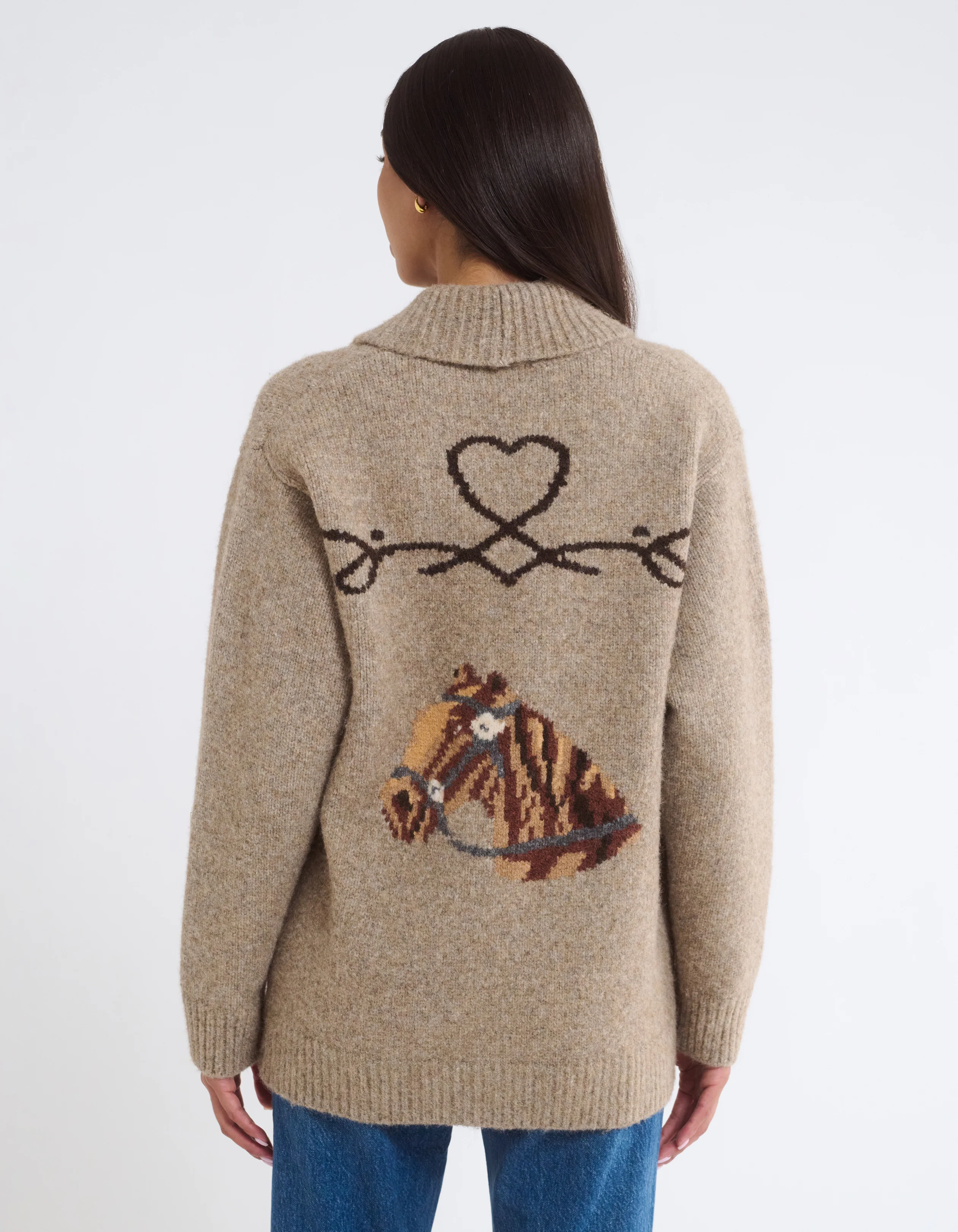 Wild Horses Cardigan | Mocha Heather - Image 3