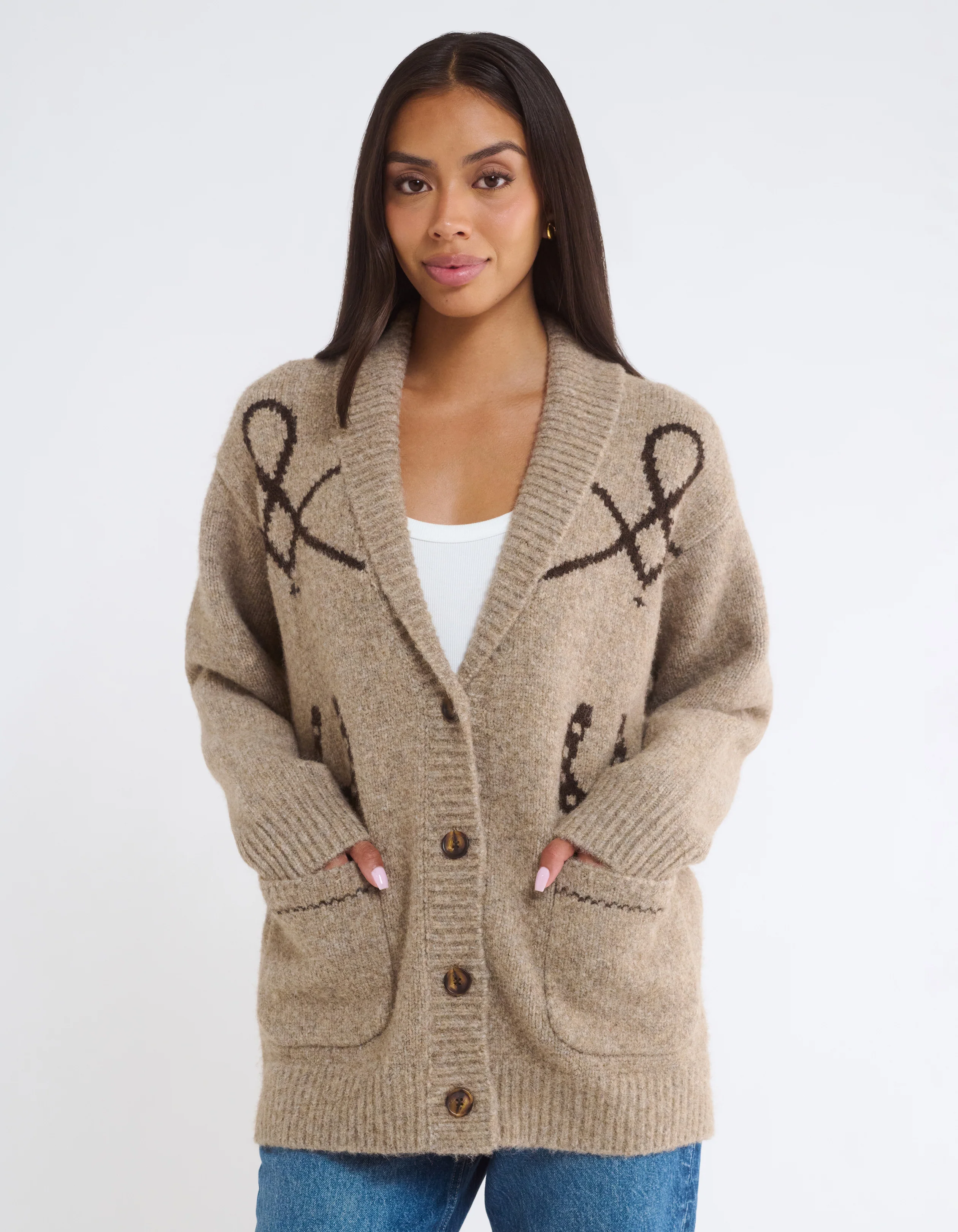Wild Horses Cardigan | Mocha Heather - Image 4