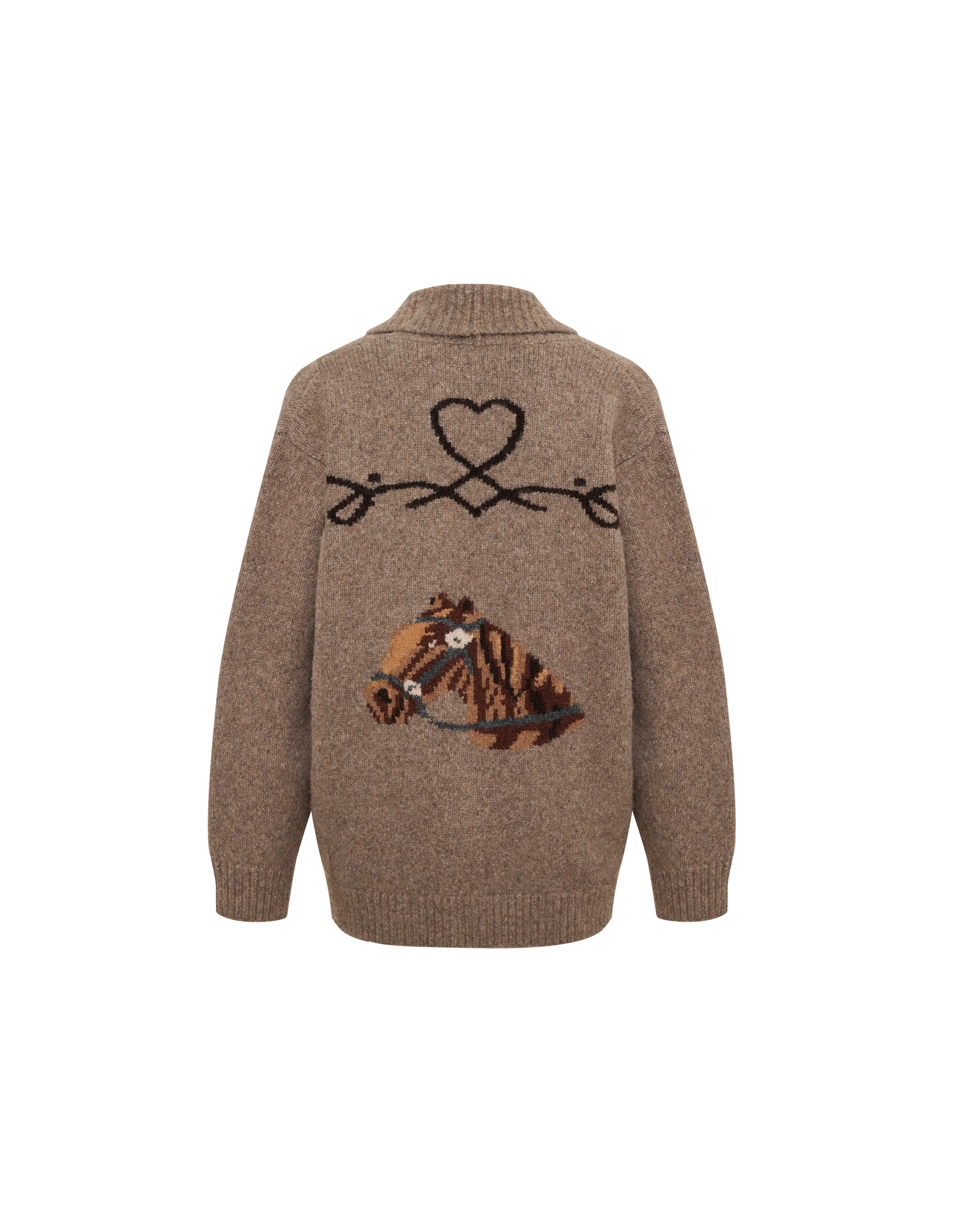 Wild Horses Cardigan | Mocha Heather - Image 6