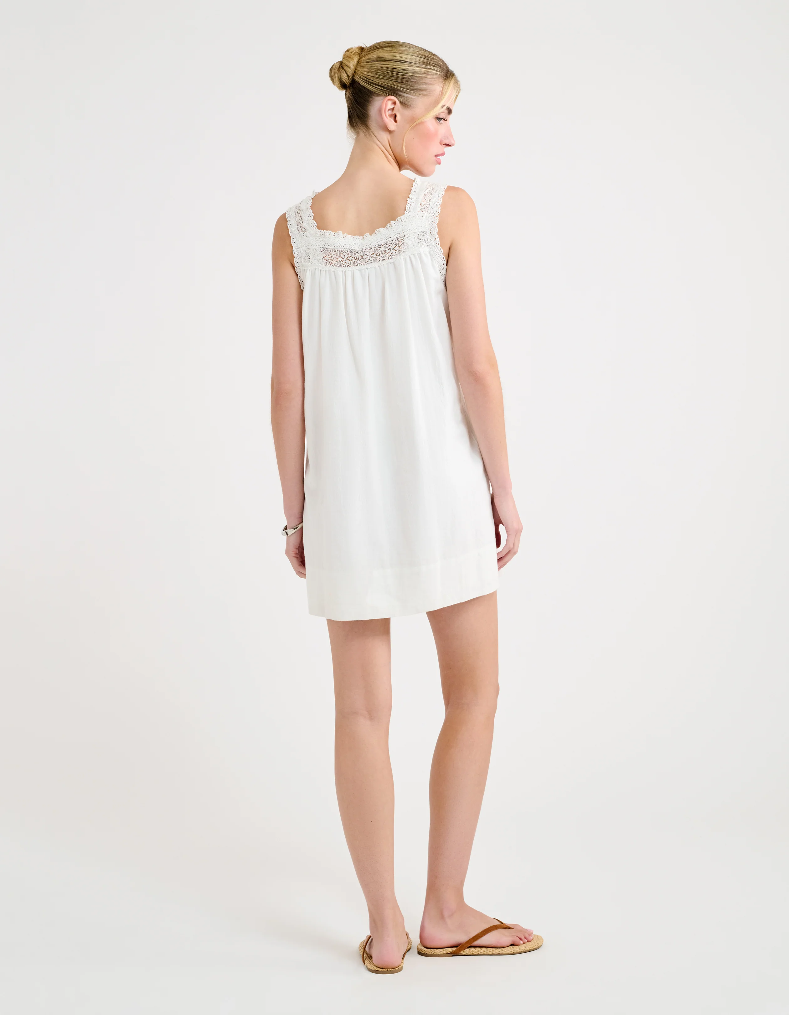 Willow Mini Dress | White - Image 4
