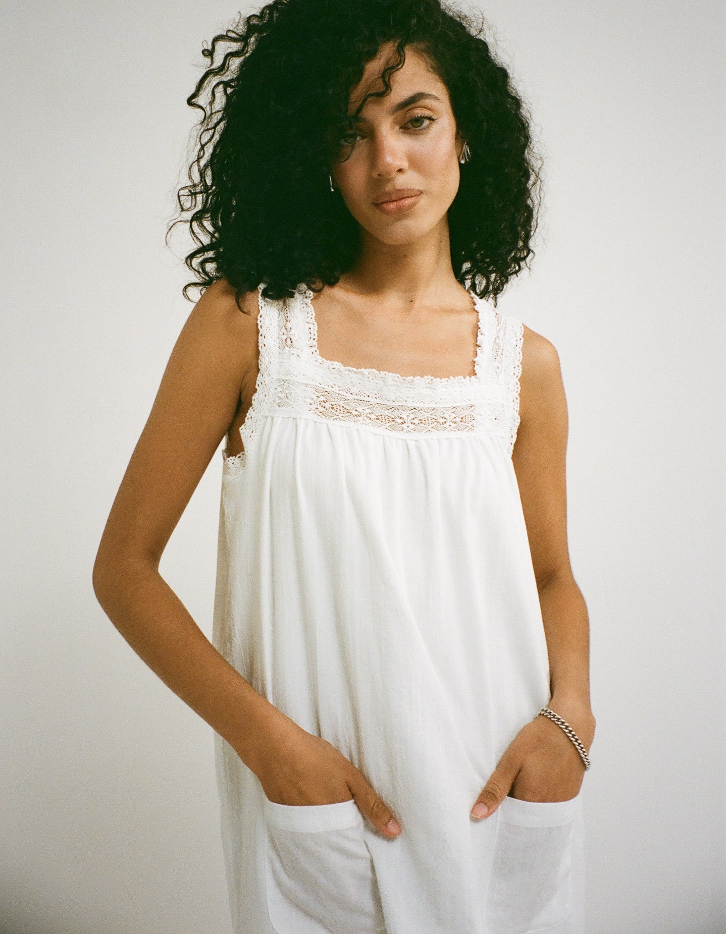 Willow Mini Dress | White - Image 8