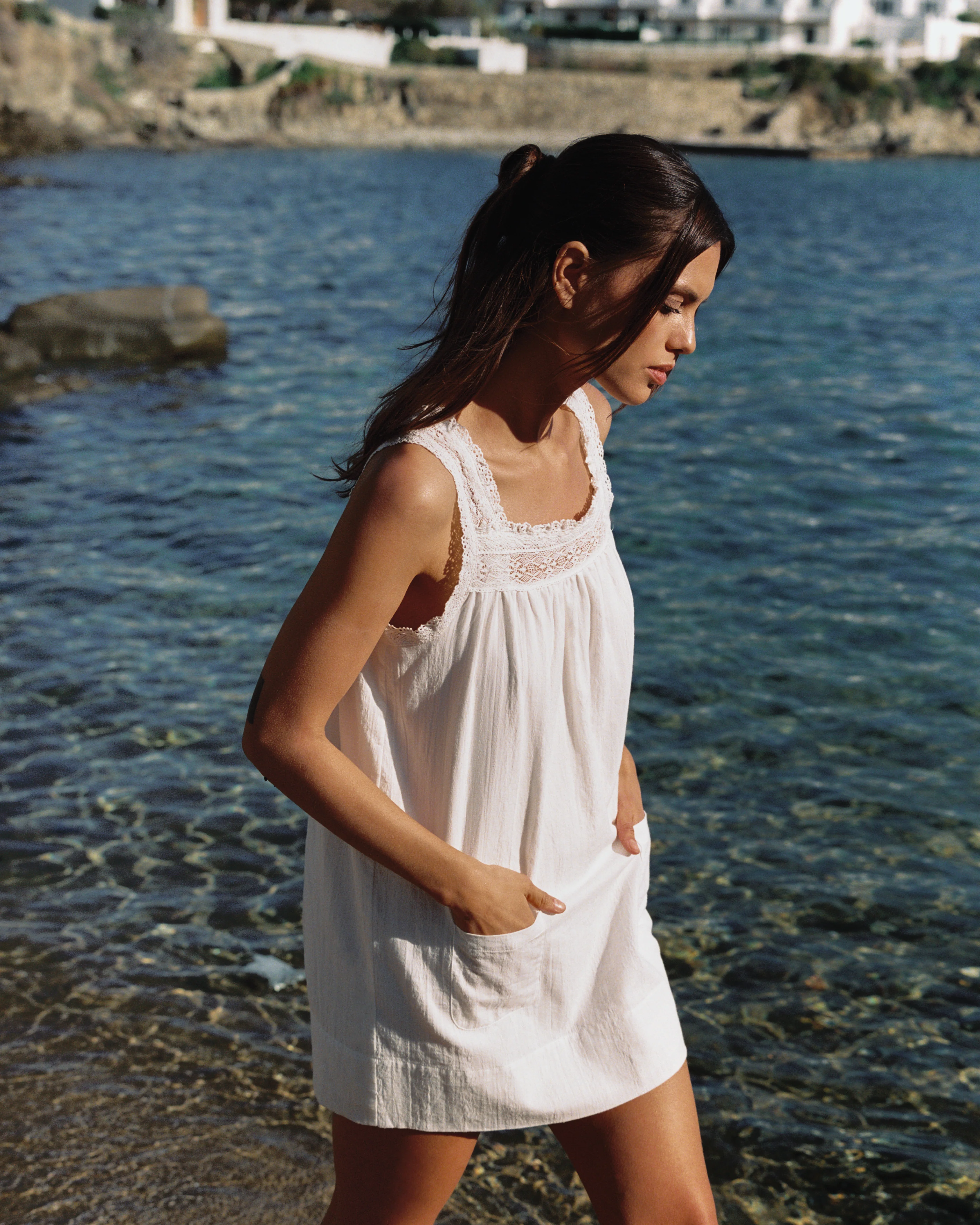 Willow Mini Dress | White - Image 9