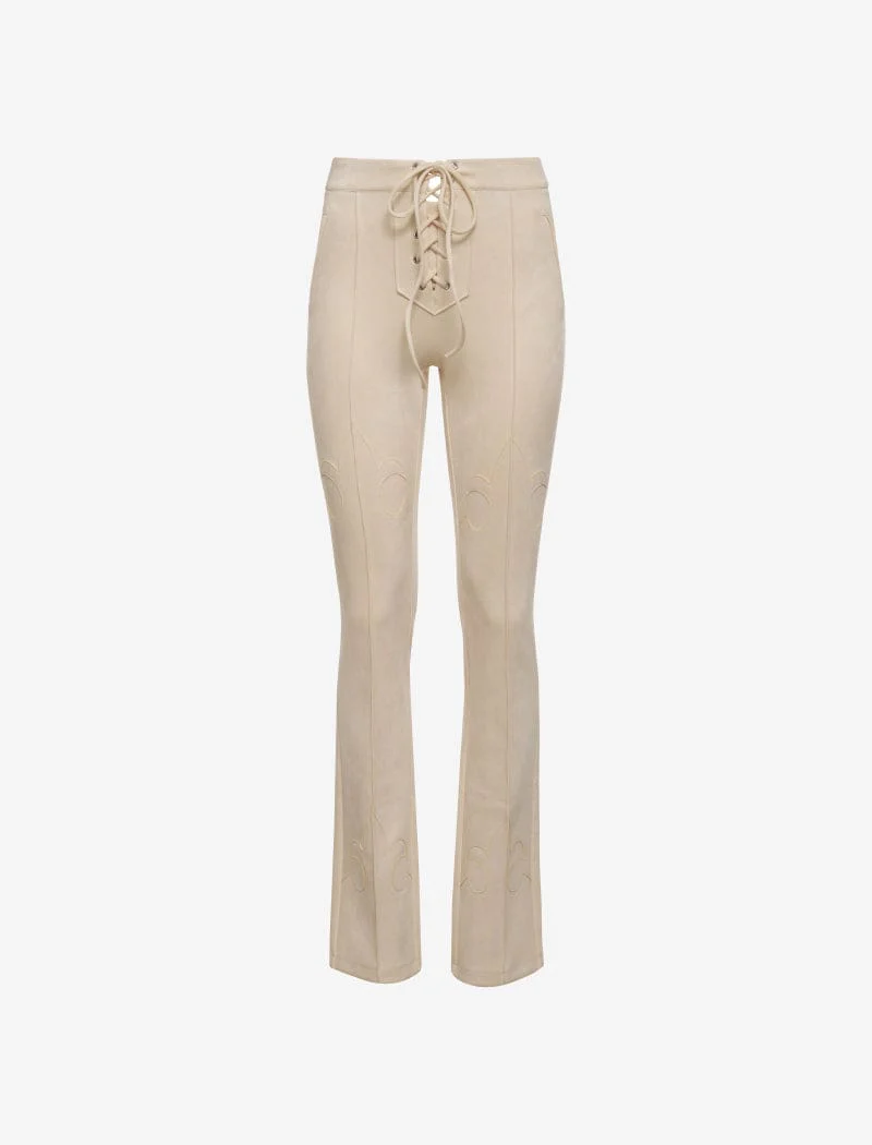 Yellowstone Pant | Cream Suede - Image 5